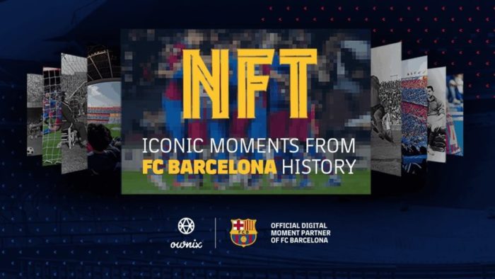Anúncio dos primeiros NFTs do FC Barcelona (Imagem: Divulgação)