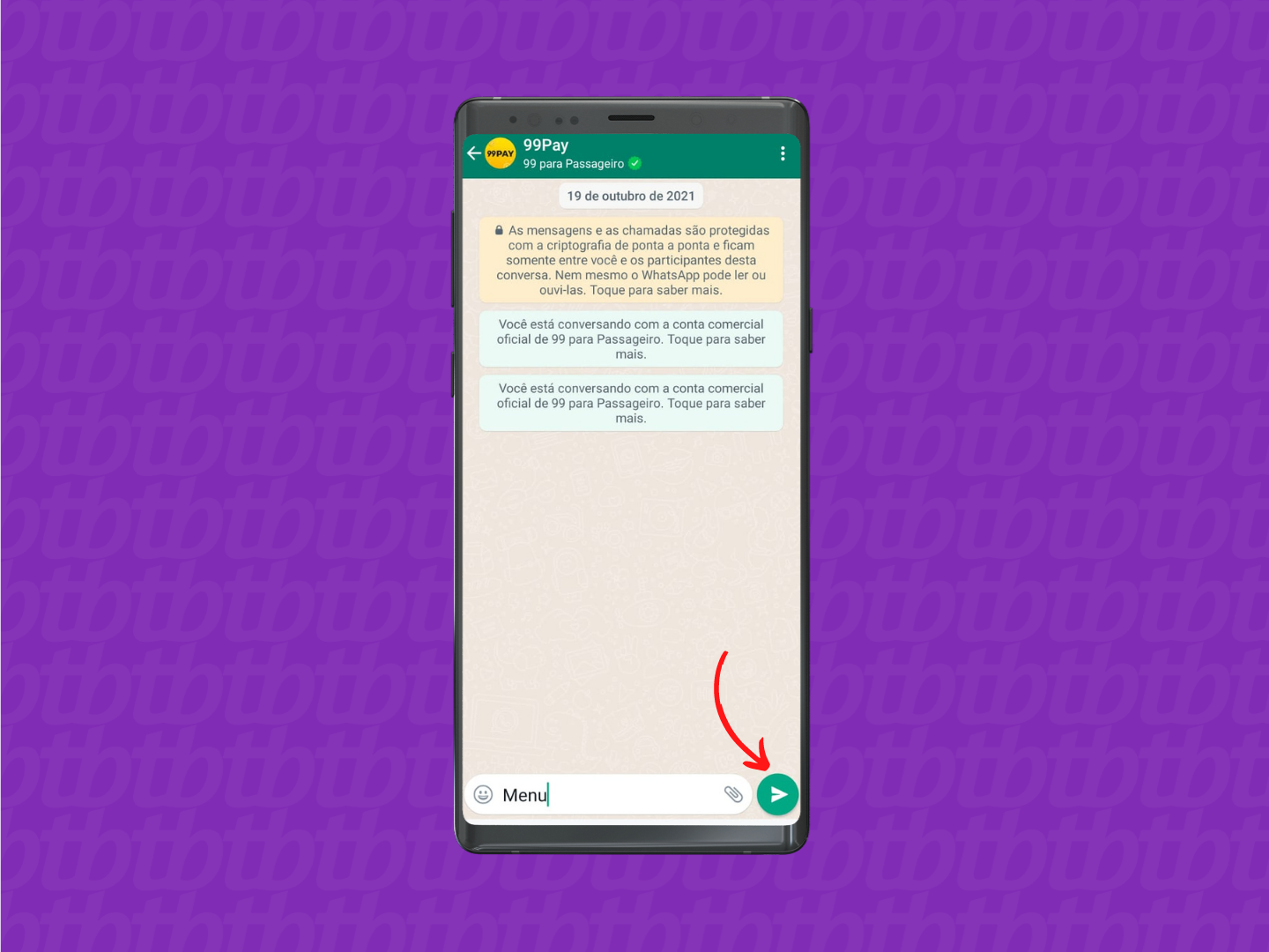 How to send the text message to WhatsApp