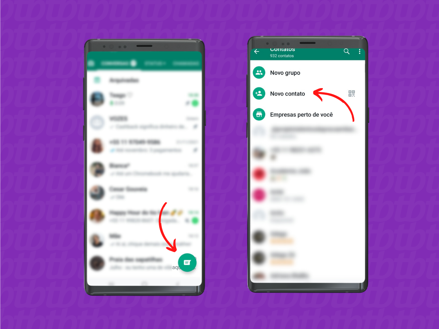 Path to add a contact on WhatsApp