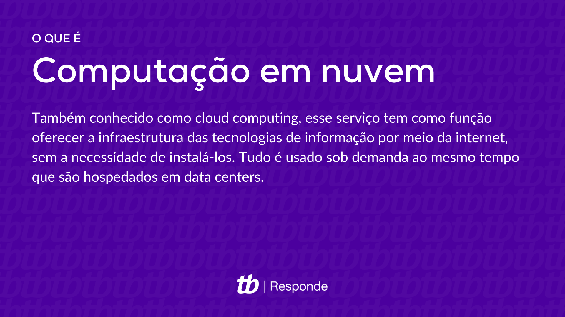 O que é computação em nuvem ?