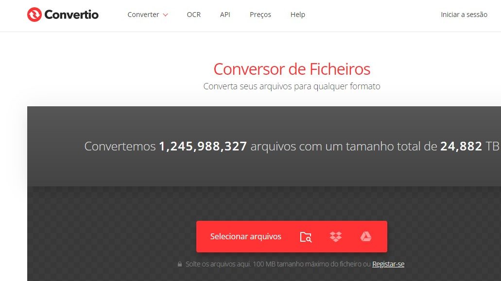 Ferramenta para converter vídeos online com ações rápidas