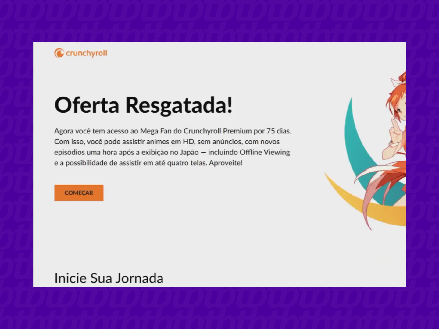 Crunchyroll Premium 4 Anos Conta Compartilhada - DFG