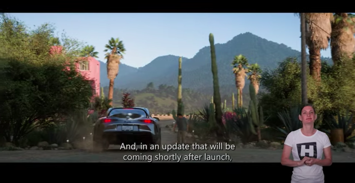Forza Horizon 5 terá cenas com linguagem de sinais para acessibilidade