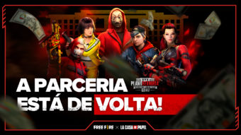 Free Fire e La Casa de Papel vão colaborar em mais um evento temático