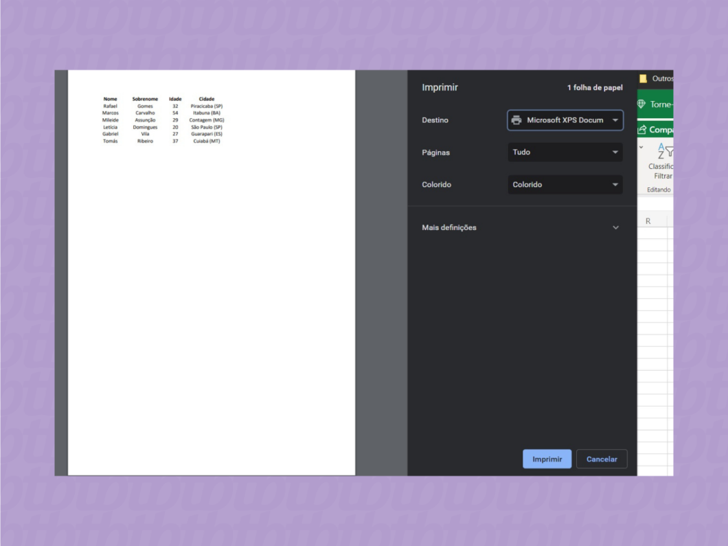 Como Imprimir Uma Planilha Do Excel Tecnoblog