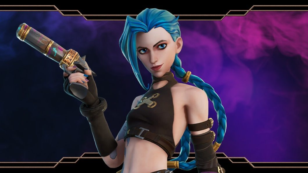 Jinx, campeã de League of Legends, chega ao Fortnite