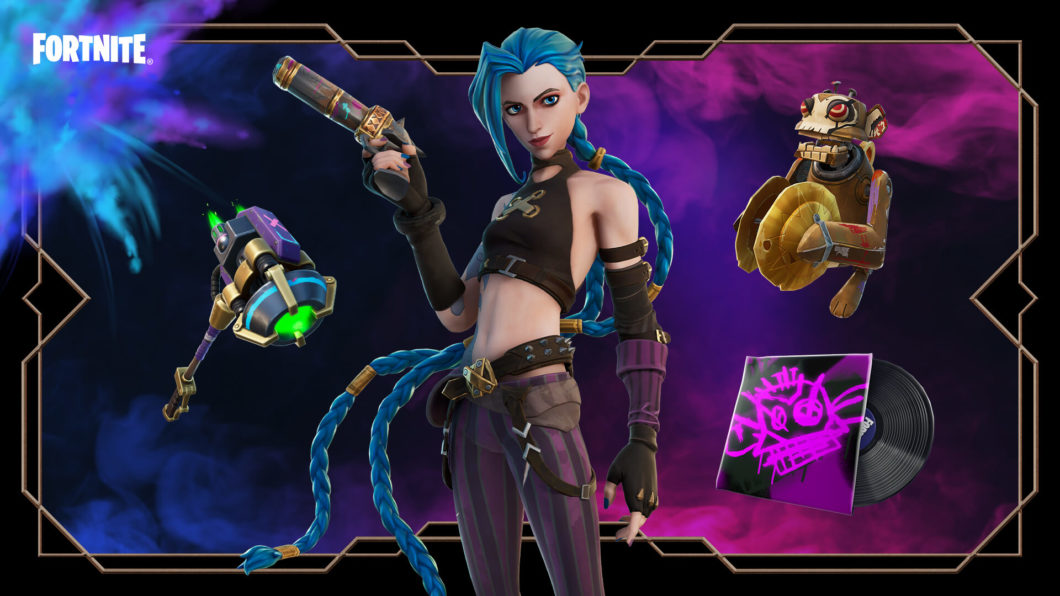 Fortnite terá Jinx, campeã de LOL, para celebrar nova série Arcane