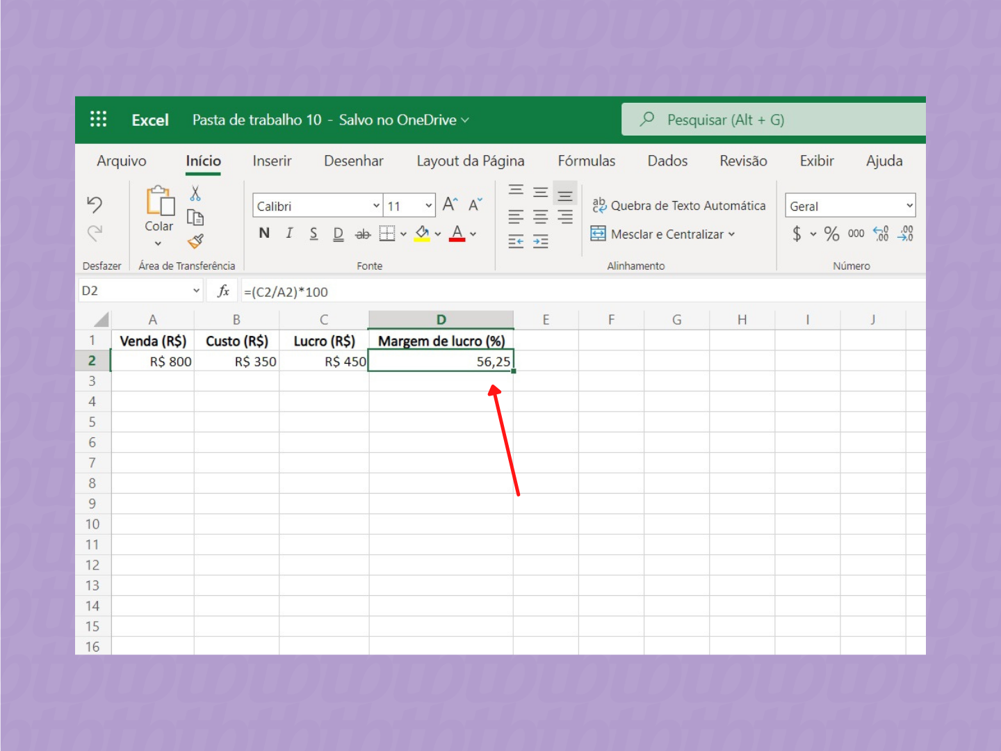 Como calcular margem de lucro no Excel / Microsoft / Reprodução