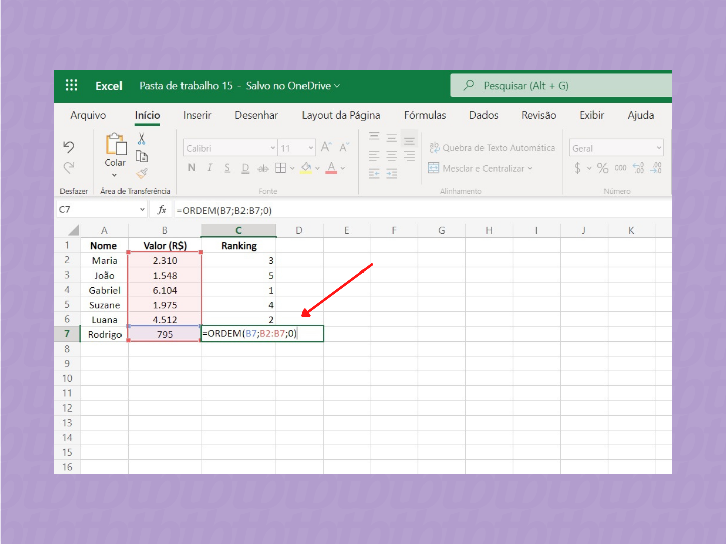 Como fazer ranking no Excel / Microsoft / Reprodução