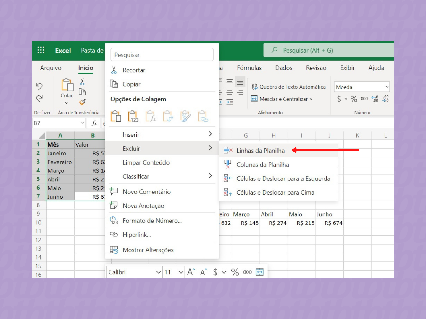 Como reorganizar os dados no Excel (transformar coluna em linha e vice-versa) / Microsoft Excel / Reprodução