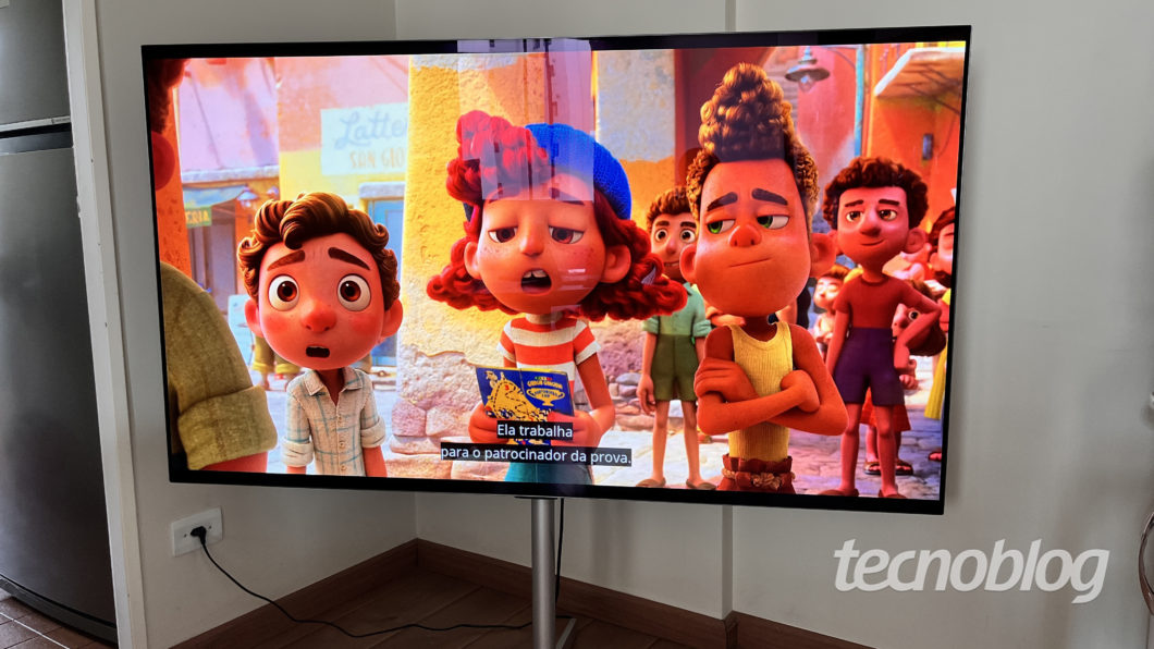 TV OLED LG Evo G1 (Imagem: Darlan Helder/Tecnoblog)