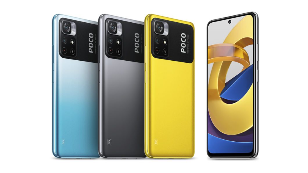 Poco M4 Pro 5G está disponível em três opções de cores (Imagem: Divulgação/Xiaomi)