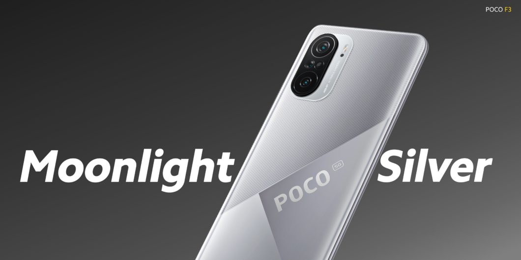 Poco F3 ganha nova edição Moonlight Silver (Imagem: Divulgação/Xiaomi)