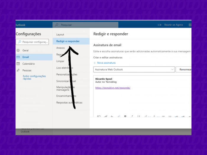 Como Editar Uma Assinatura No Outlook Tecnoblog