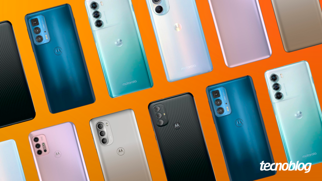 Motorola launched more than thirty cell phones in 2021 (Image: Vitor Pádua/Tecnoblog)