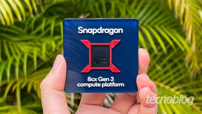 Qualcomm Snapdragon 8cx Gen 3 (imagem: Paulo Higa/Tecnoblog)