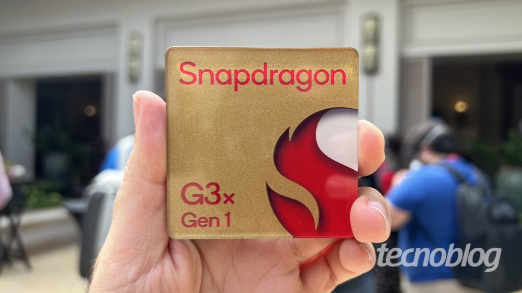 Snapdragon G3x Gen 1 é uma APU poderosa focada em rodar jogos de Android e plataformas de streaming de jogos ( Imagem: Paulo Higa/Tecnoblog)