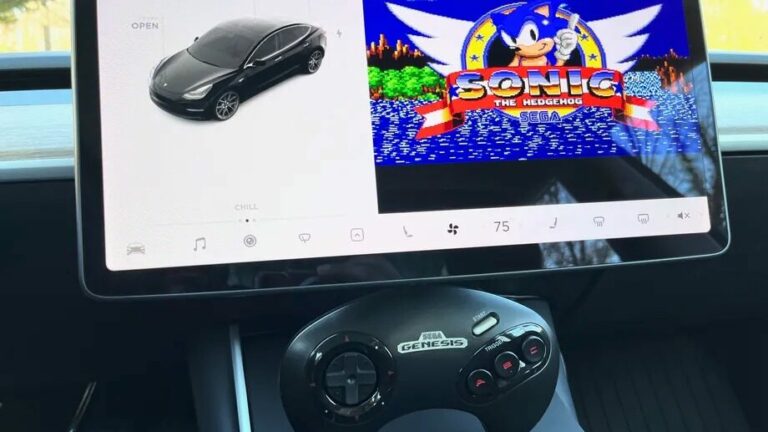 Sonic original será lançado para os carros elétricos da Tesla