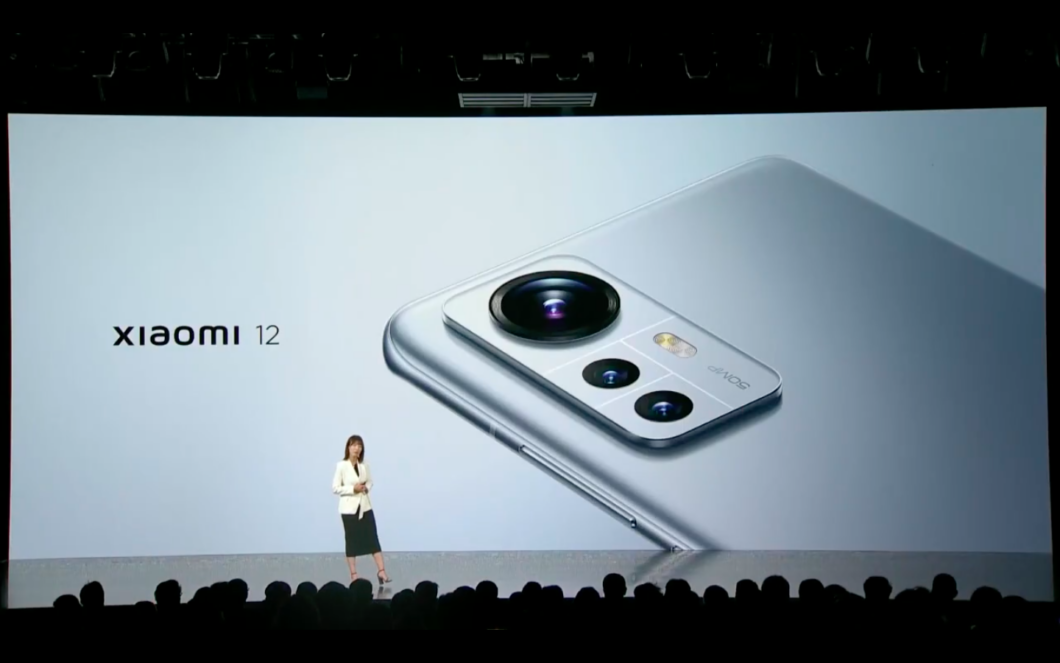 Lançamento do Xiaomi 12 (Imagem: Reprodução)