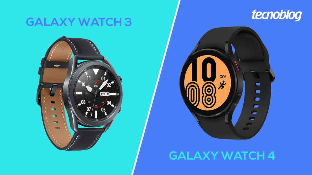 Samsung <a href='https://meuspy.com/tag/Espionar-Galaxy'>Galaxy</a> Watch 3 ou 4; qual a diferença? (Imagem: Vitor Pádua/Tecnoblog)