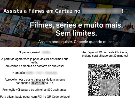 Golpe usa nome da Netflix para roubar dados de cartão de crédito