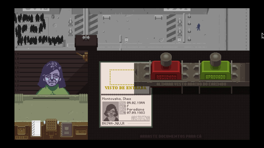 Papers, Please simula a rotina burocrática e cruel de um fiscal de