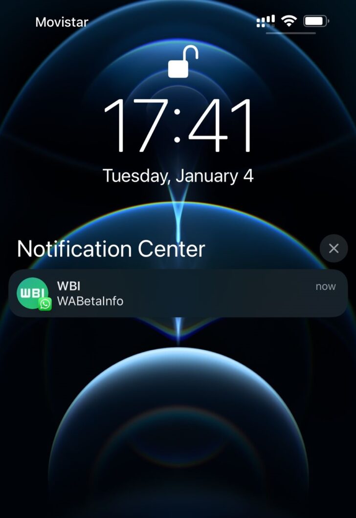 WhatsApp para iPhone (iOS) passa a mostrar foto do contato na notificação (Imagem: Reprodução/WABetaInfo)