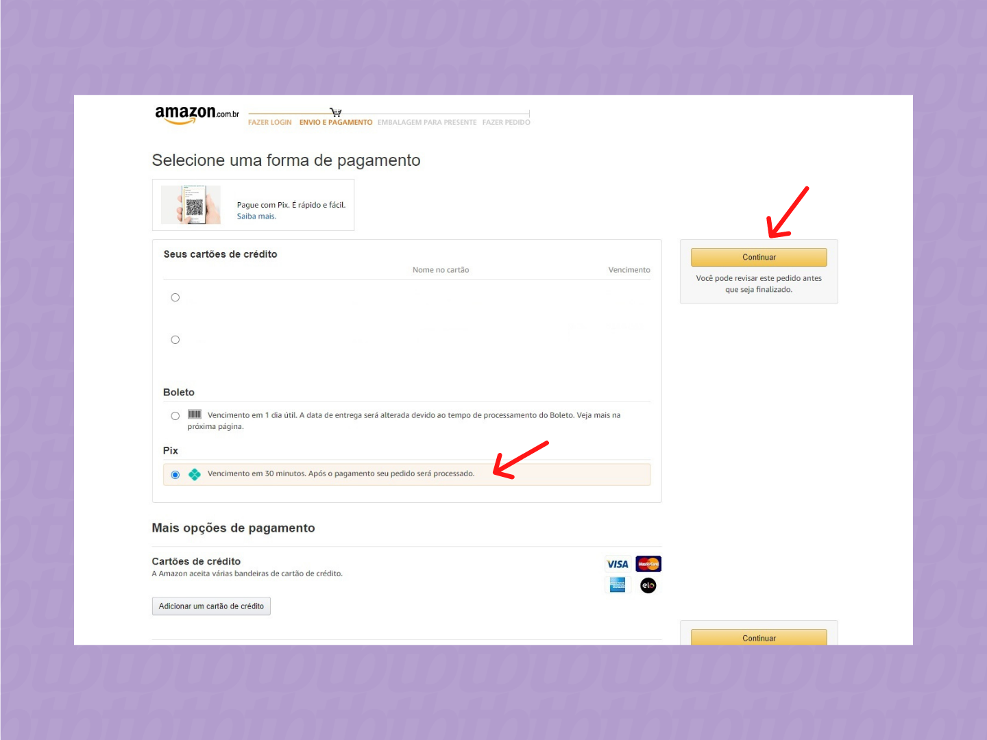 Como pagar compras na Amazon com Pix / Amazon / Reprodução