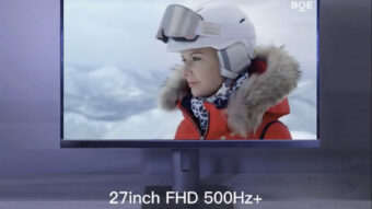 Protótipo de monitor Full HD de 500 Hz é revelado pela BOE