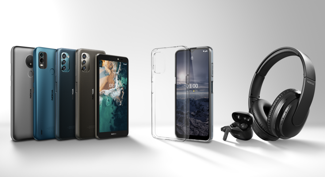Nokia C21, C21 Plus e C2 são novos celulares de entrada com design reforçado (Imagem: Divulgação/HMD Global)
