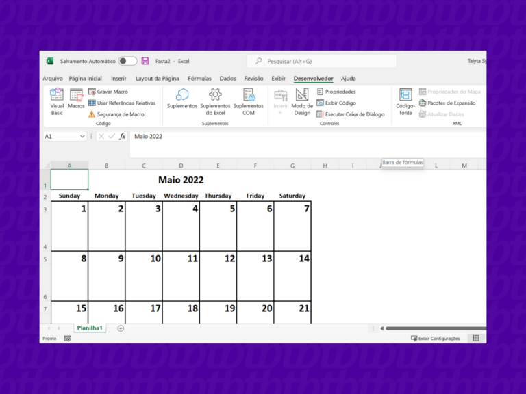 Como Fazer Um Calend rio No Excel Tecnoblog