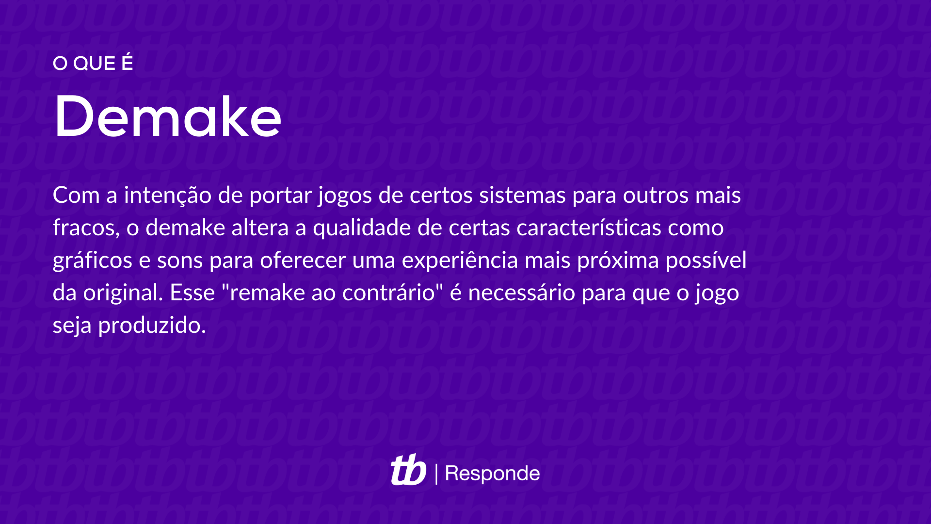 O que é um Demake? – Tecnoblog