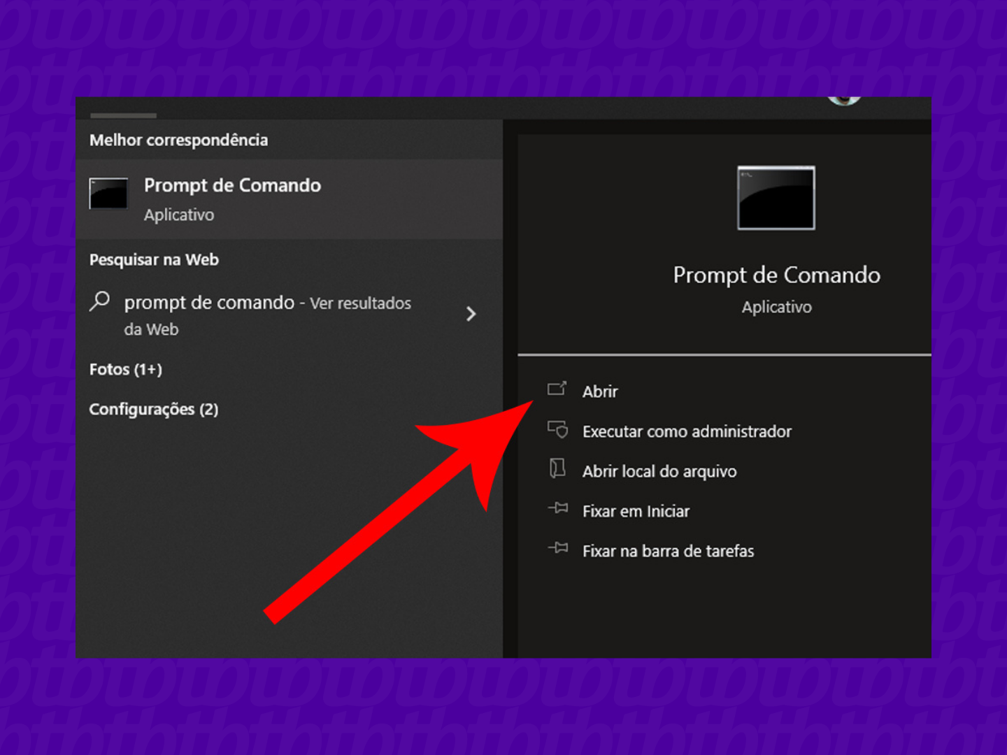 Adicionando a opção “Abrir Prompt de Comando aqui” no menu de