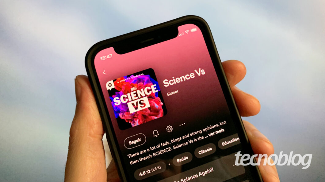 Podcast Science Vs no Spotify (imagem: Emerson Alecrim/Tecnoblog)
