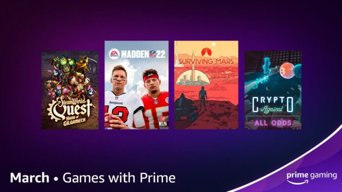 Prime Gaming de março traz Madden NFL 22, Surviving Mars e mais