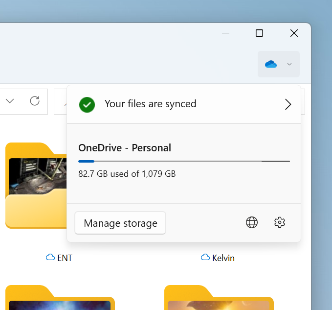 Gerenciador de arquivos do Windows passa a mostrar armazenamento do OneDrive (Imagem: Reprodução/Microsoft)
