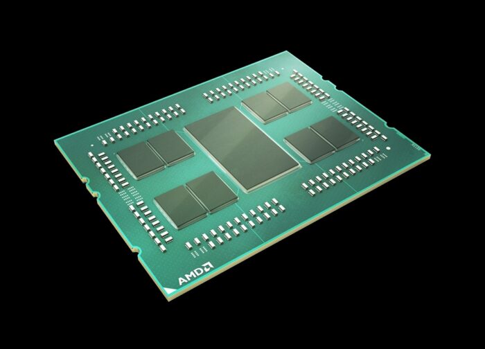 Chiplets in a render of an AMD chip (image: reproduction/AMD)