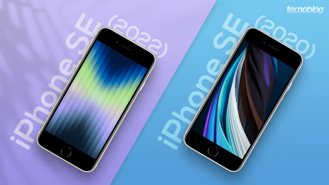 iPhone SE (2022) vs iPhone SE (2020) (Imagem: Guilherme Reis/Tecnoblog)