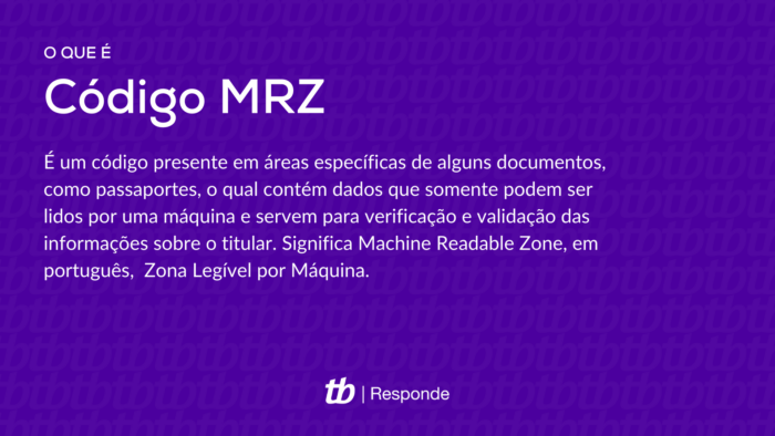 O que é o código MRZ?