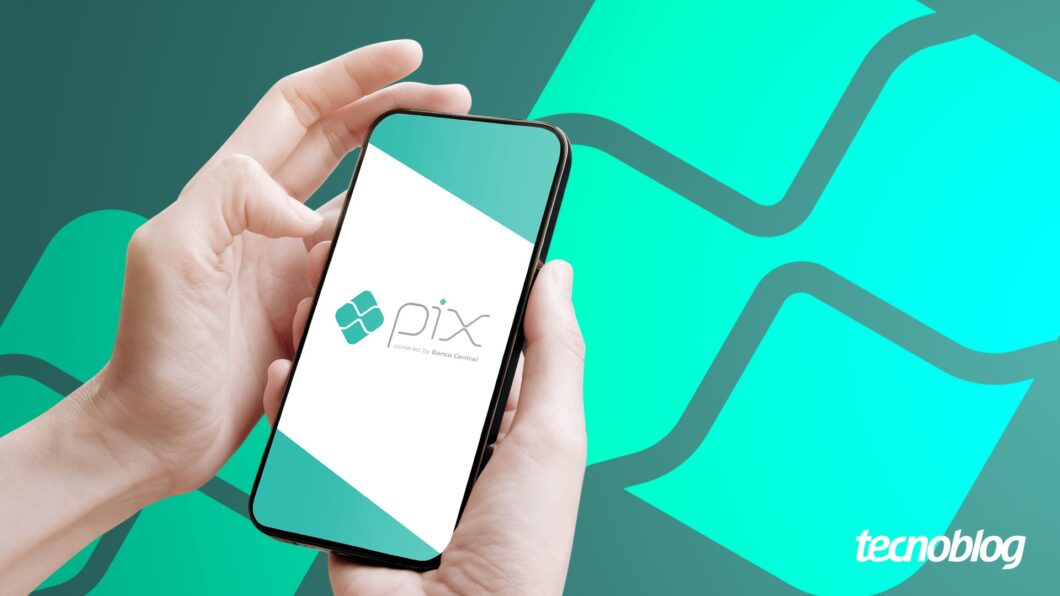 Logotipo do Pix no celular