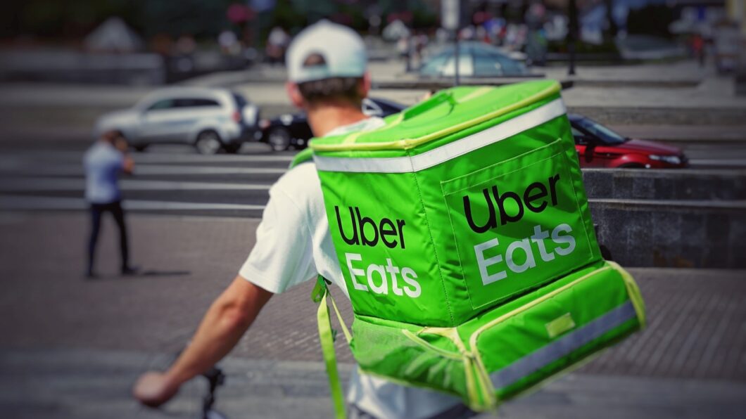 Uber Eats delivery person