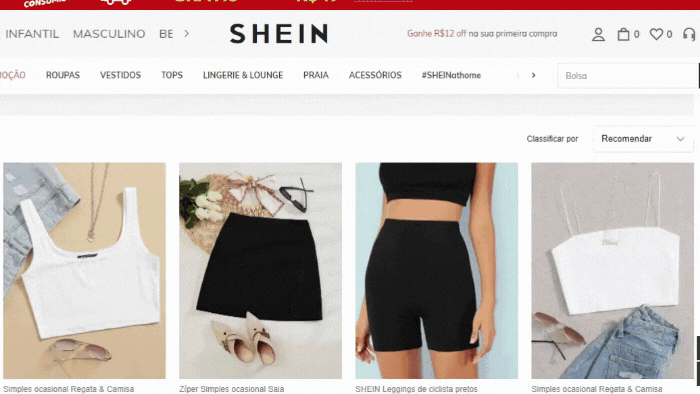 Shein, marca chinesa de roupas que é fenômeno na internet, terá