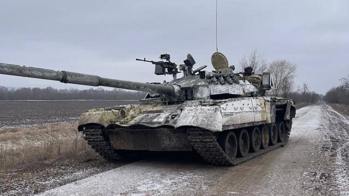 Tanque russo T-80U, que está sendo vendido como NFT (Imagem: Reprodução/ Open Sea)