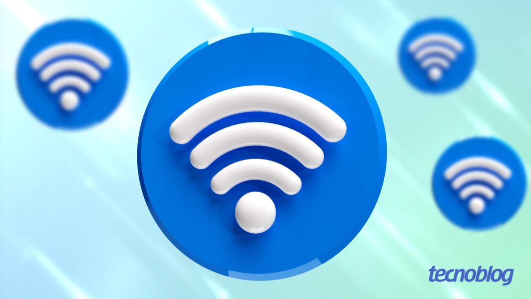 Símbolos de internet Wi-Fi sem fio
