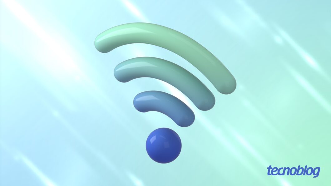 Símbolo de internet Wi-Fi sem fio
