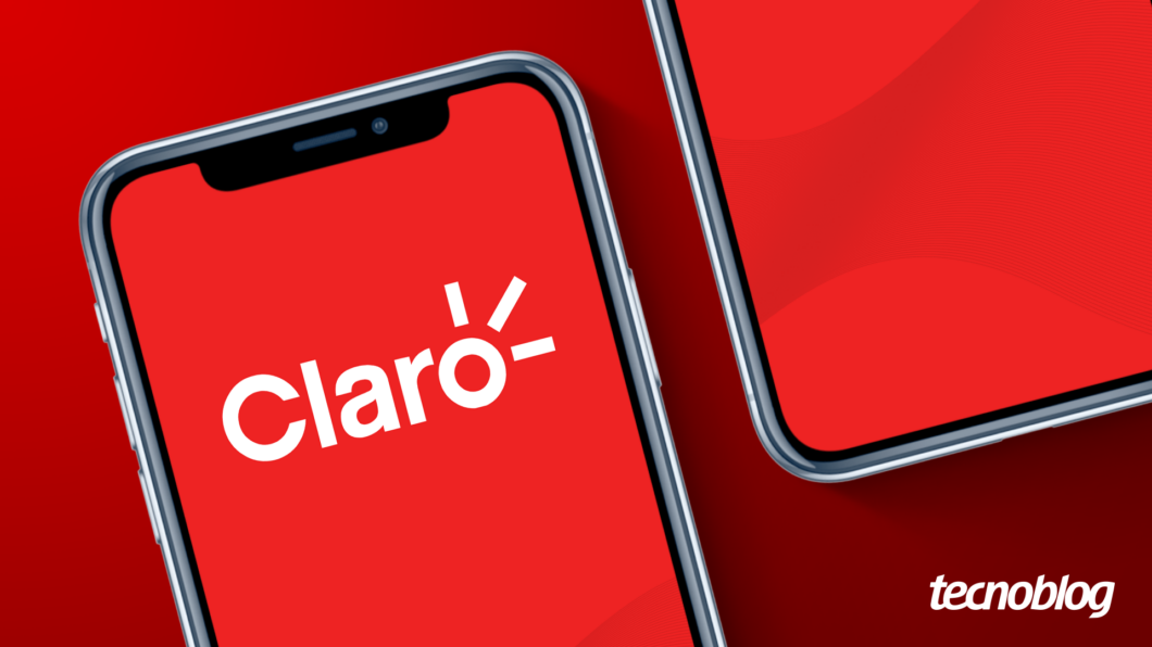Cell phone with Claro logo