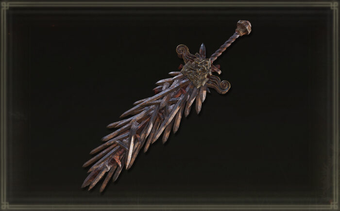Espada Grande com Lâmina Enxertadas, arma lendária de Elden Ring