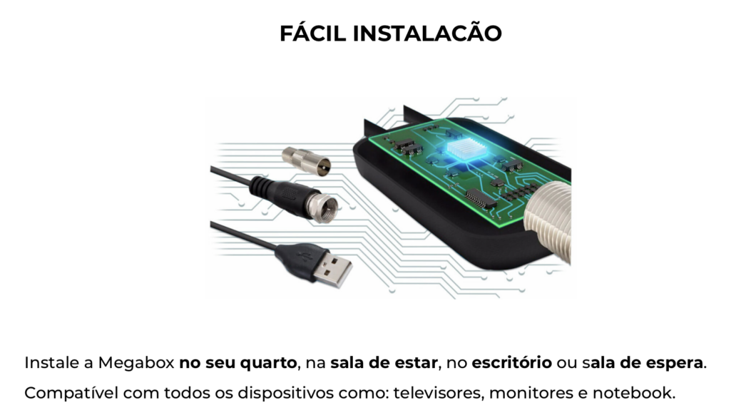 Anúncio ainda diz que a antena é compatível com notebook. Como assim???