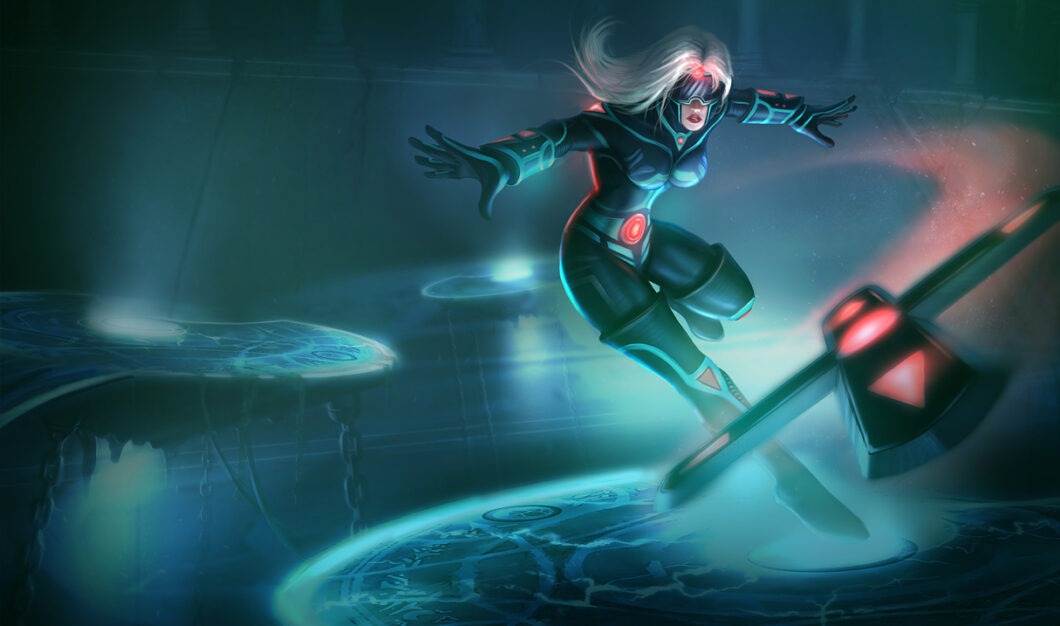 A versão original da skin Pax Sivir é um dos visuais mais raros de League of Legends (Imagem: Divulgação/Riot Games)