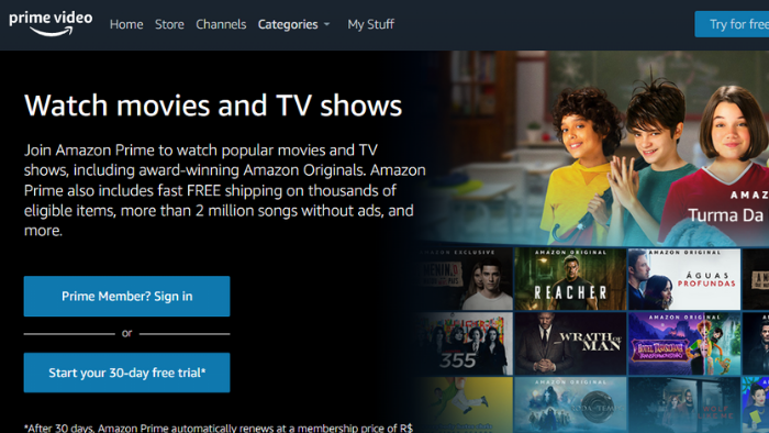 site amazon prime video